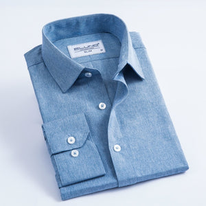 Casual Shirt Long-Sleeved Slim Fit Cotton