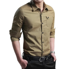 Load image into Gallery viewer, men New Thin Breathable Military Men Shirts
